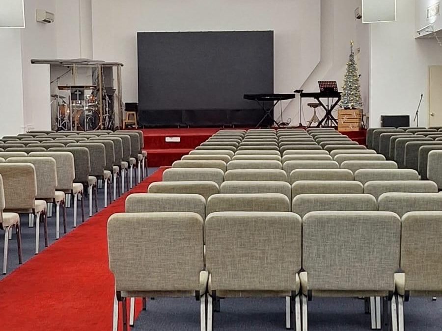 LED wall at Bethany Presbyterian Church